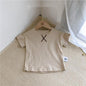 Summer Baby Children's Clothing Simple Short-sleeved T-shirt