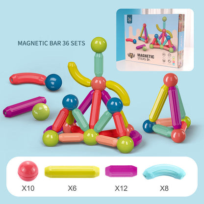 Baby Magnetic Stick Building Blocks Toy - Game Magnets Children Set