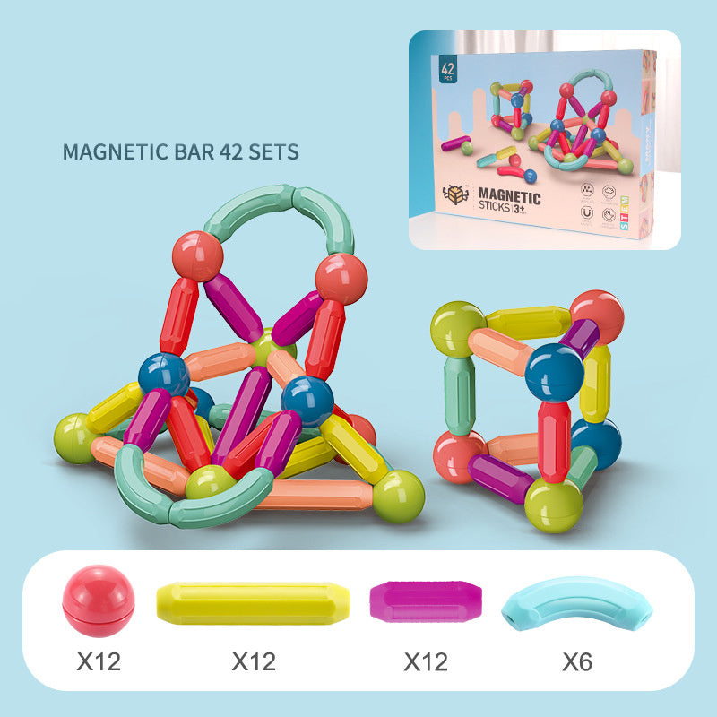 Baby Magnetic Stick Building Blocks Toy - Game Magnets Children Set