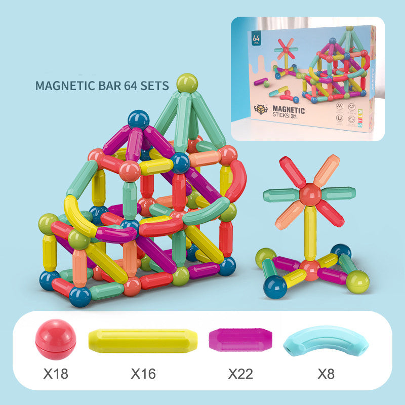 Baby Magnetic Stick Building Blocks Toy - Game Magnets Children Set