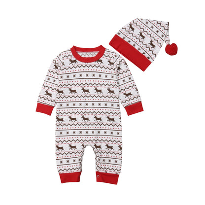 Baby Christmas Romper Clothes Sets Newborn Babies