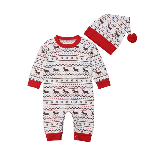 Baby Christmas Romper Clothes Sets Newborn Babies