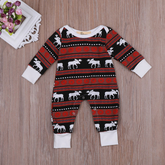 Baby Xmas Rompers Toddler Baby Boy Girl Christmas
