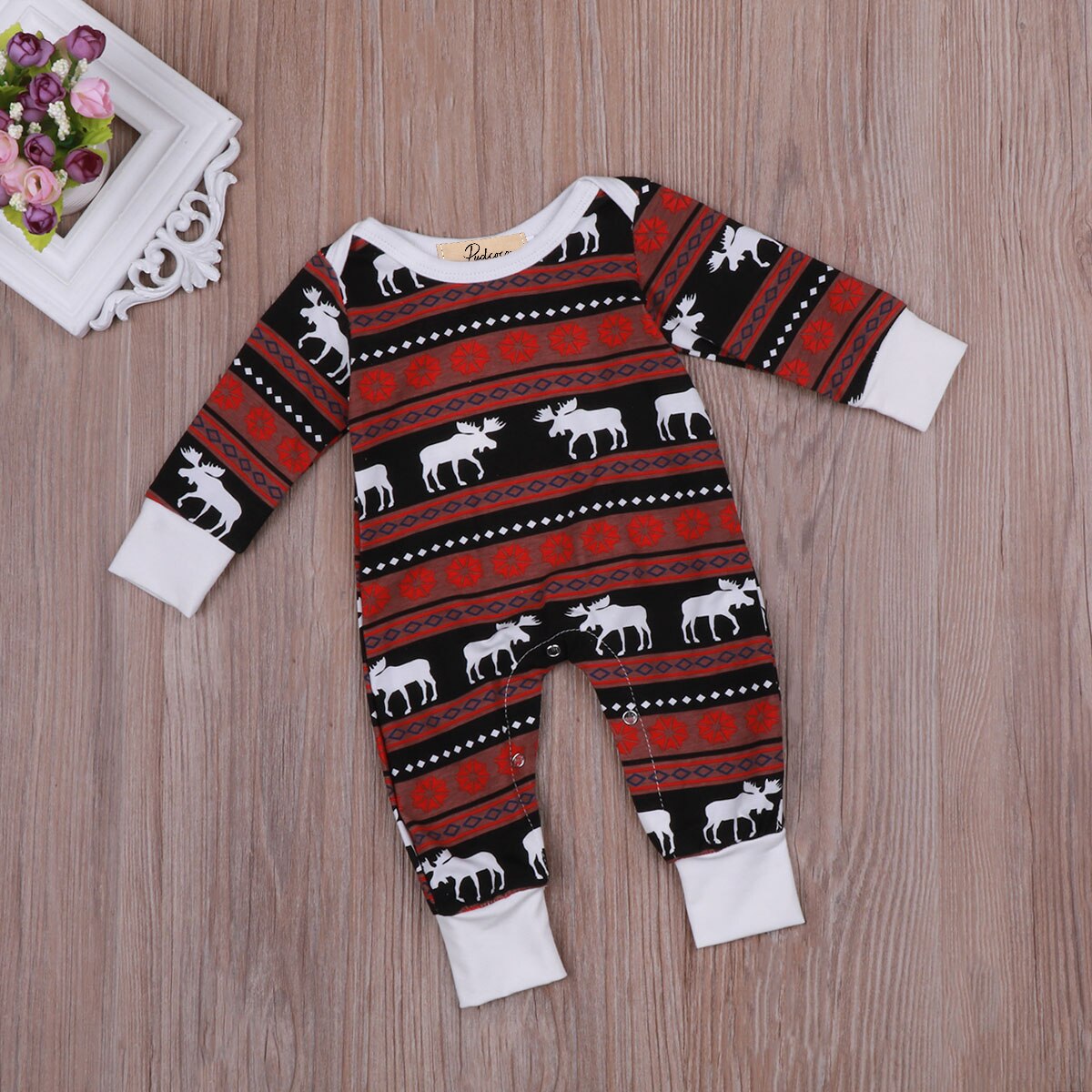 Baby Xmas Rompers Toddler Baby Boy Girl Christmas