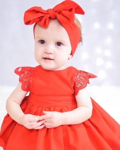 Christmas Kids Toddler Baby Girl Lace Princess