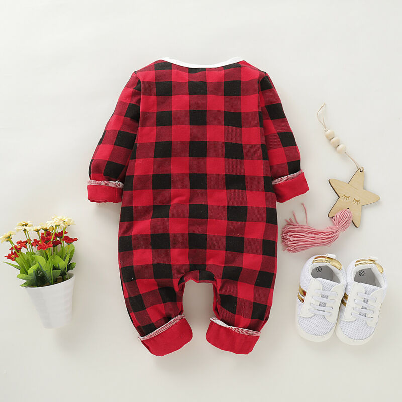 Christmas Newborn Baby Girls Boys Rompers Cotton
