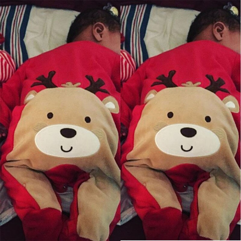 Cute Newborn Baby Boys Girl Christmas Rompers Long