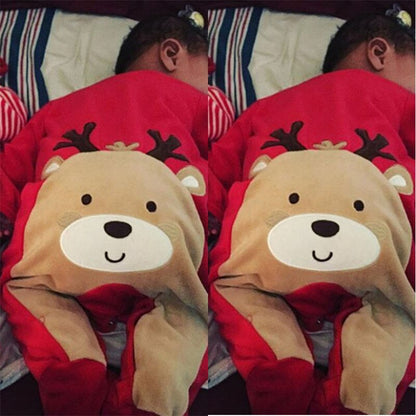 Cute Newborn Baby Boys Girl Christmas Rompers Long