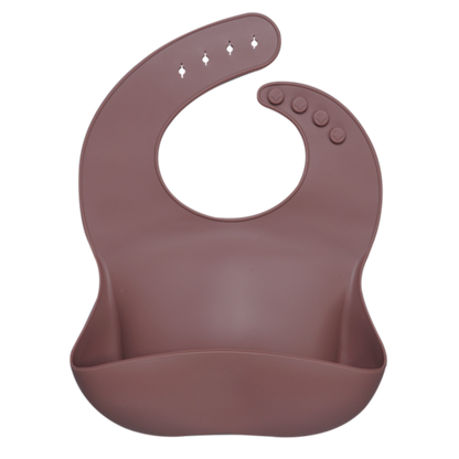 Fashionable silicon Breastplate Baby Bib Waterproof Solid Infant