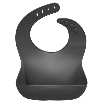 Fashionable silicon Breastplate Baby Bib Waterproof Solid Infant