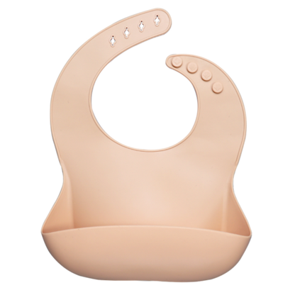 Fashionable silicon Breastplate Baby Bib Waterproof Solid Infant