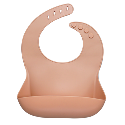 Fashionable silicon Breastplate Baby Bib Waterproof Solid Infant