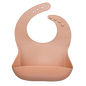 Fashionable silicon Breastplate Baby Bib Waterproof Solid Infant