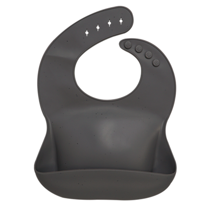 Fashionable silicon Breastplate Baby Bib Waterproof Solid Infant