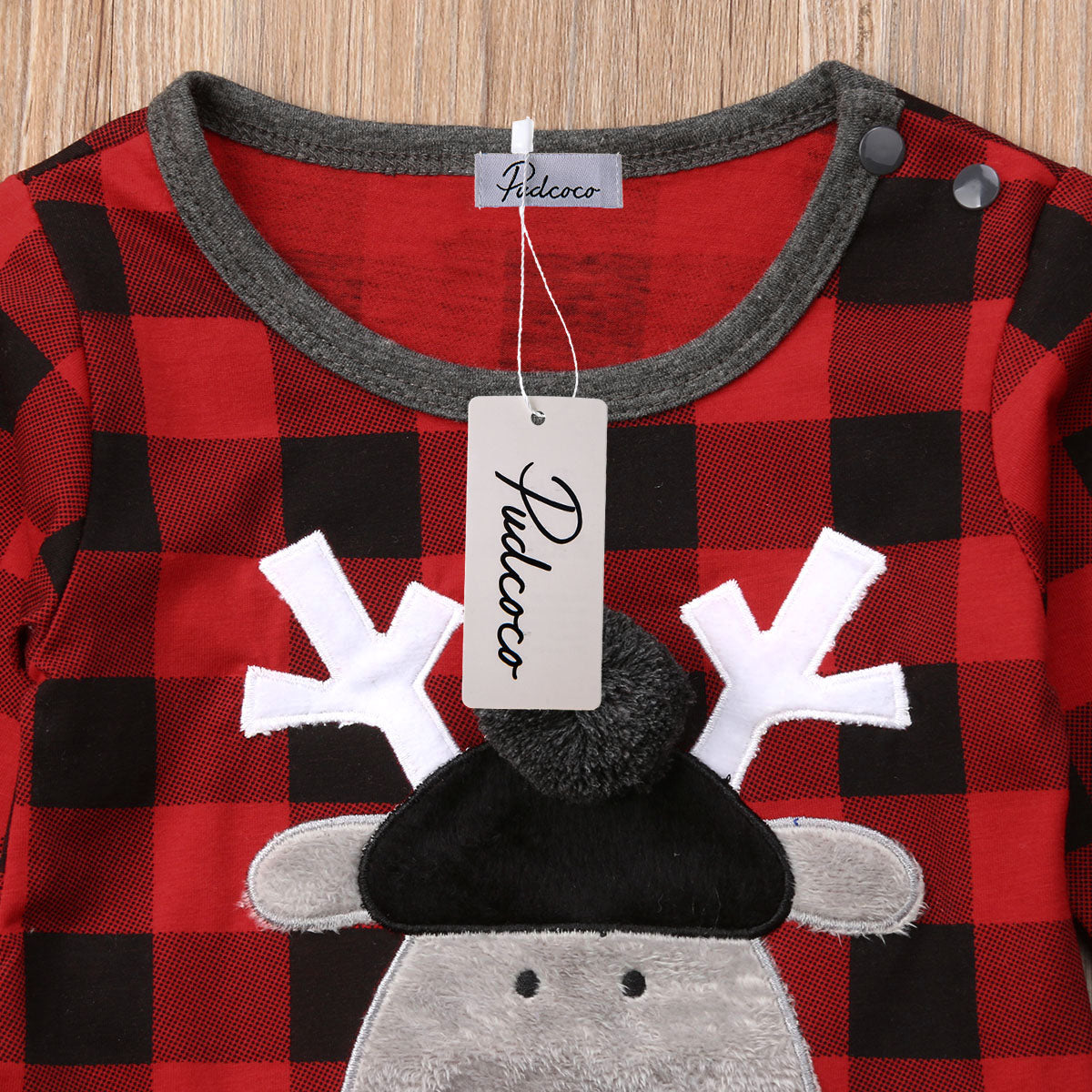 Newborn Baby Girls Boy Elk Christmas Romper