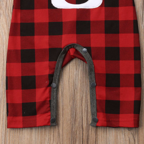 Newborn Baby Girls Boy Elk Christmas Romper