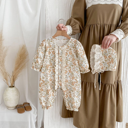 SoftNest™ – Cotton Baby Jumpsuit for Spring & Autumn