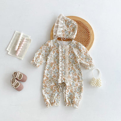 SoftNest™ – Cotton Baby Jumpsuit for Spring & Autumn