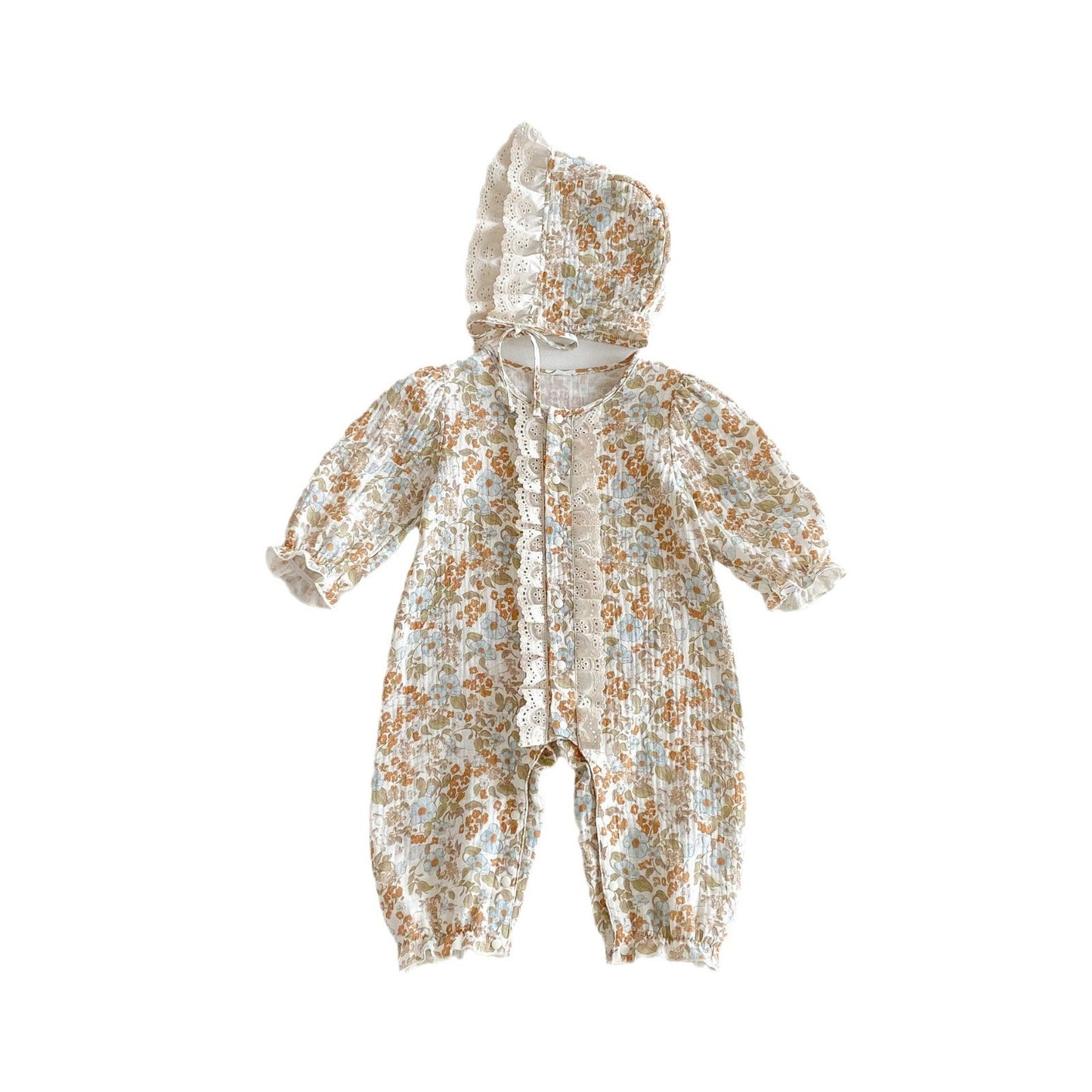 SoftNest™ – Cotton Baby Jumpsuit for Spring & Autumn