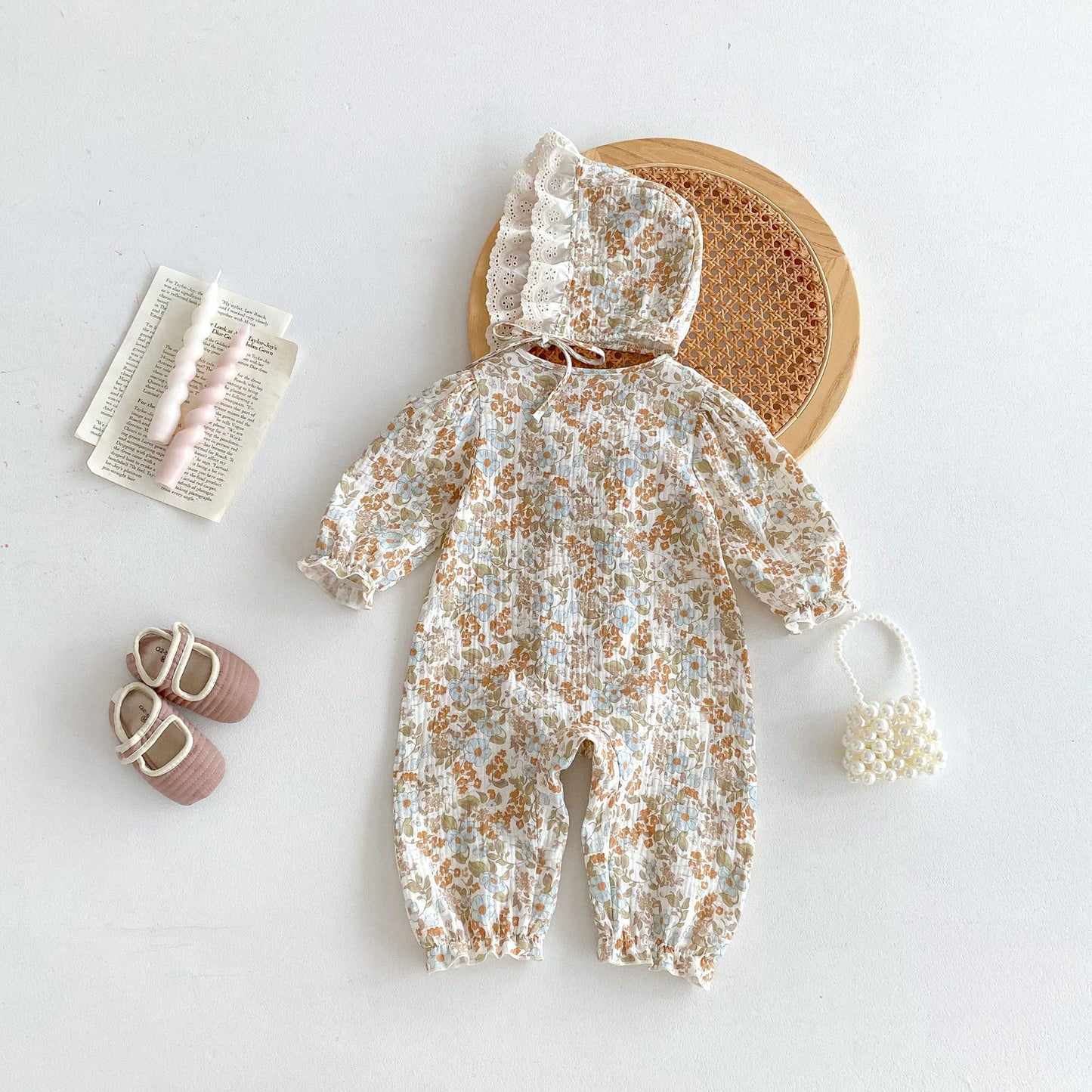 SoftNest™ – Cotton Baby Jumpsuit for Spring & Autumn