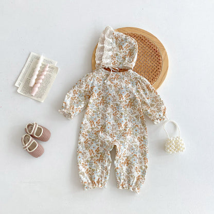 SoftNest™ – Cotton Baby Jumpsuit for Spring & Autumn