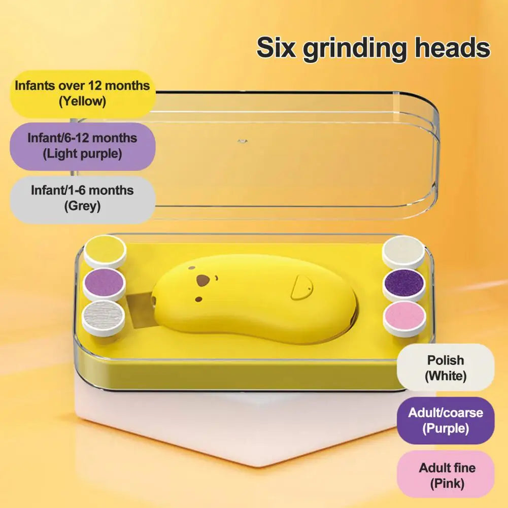 Electric Nail Polisher Rechargeable Baby Electric Nail Trimmer with