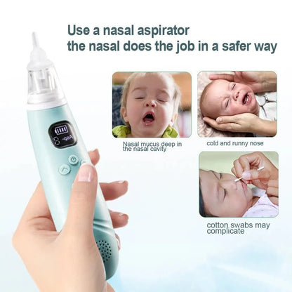 Baby Nose Cleaner Silicond Adjustable Suction Electric Child Nasal