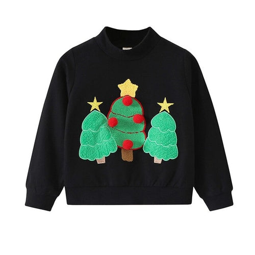 Toddler Kids Baby Girls Boys Christmas Tree Print