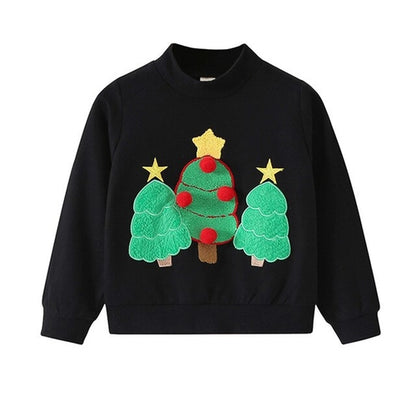 Toddler Kids Baby Girls Boys Christmas Tree Print