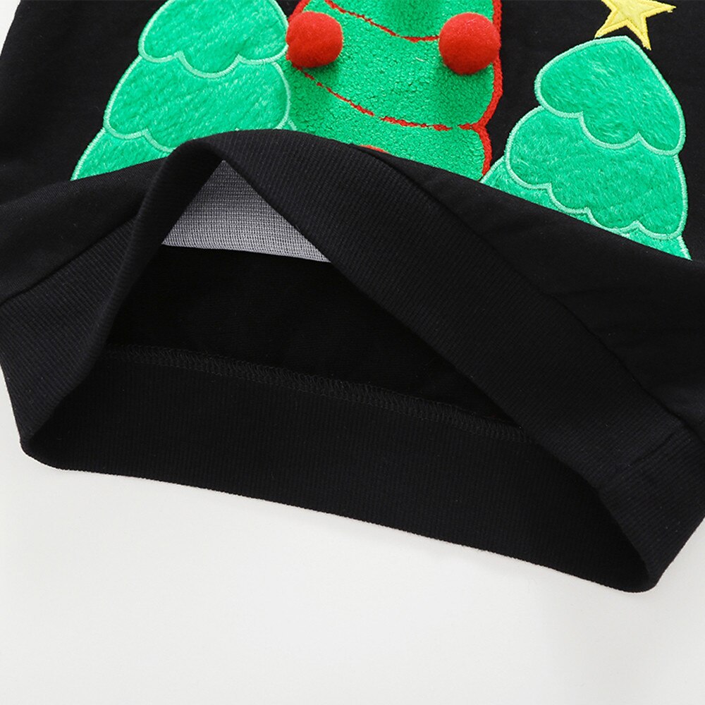 Toddler Kids Baby Girls Boys Christmas Tree Print