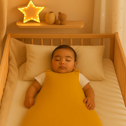 Organic Cotton Winter Sleeping Bag - Honey
