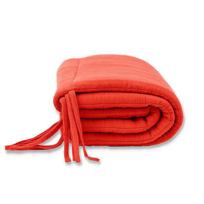 Organic Cotton Cot Bumper - Strawberry