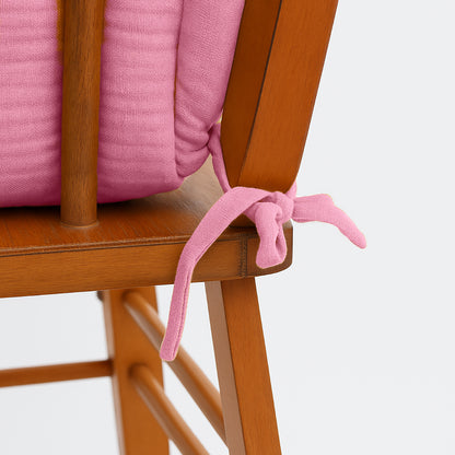 Cushion High Chair in Organic Cotton - Pink