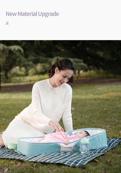 Baby Portable Bed Bag Foldable Newborn Travel Crib Carry-on Nest Bed