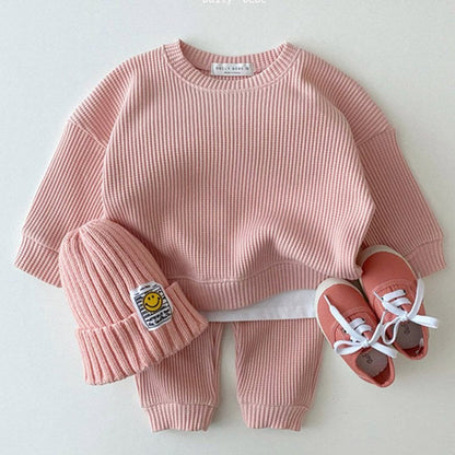 Infant Children's Sports Suit – Korean Baby Casual Two-Piece Sweater &