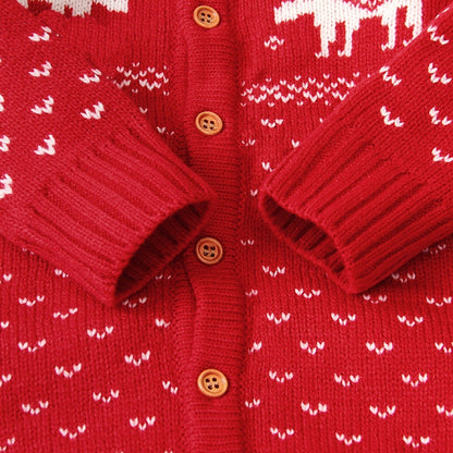 Baby Christmas Giraffe Pattern Hot Selling Style Knitted Romper