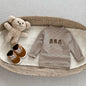 Autumn Baby Kids Boys Letters Embroidery Pattern Knitted Crew Neck