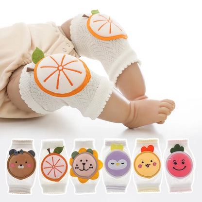 Baby 3D Cartoon Patched Pattern Mesh Breathable Design Anti-Fall Knee